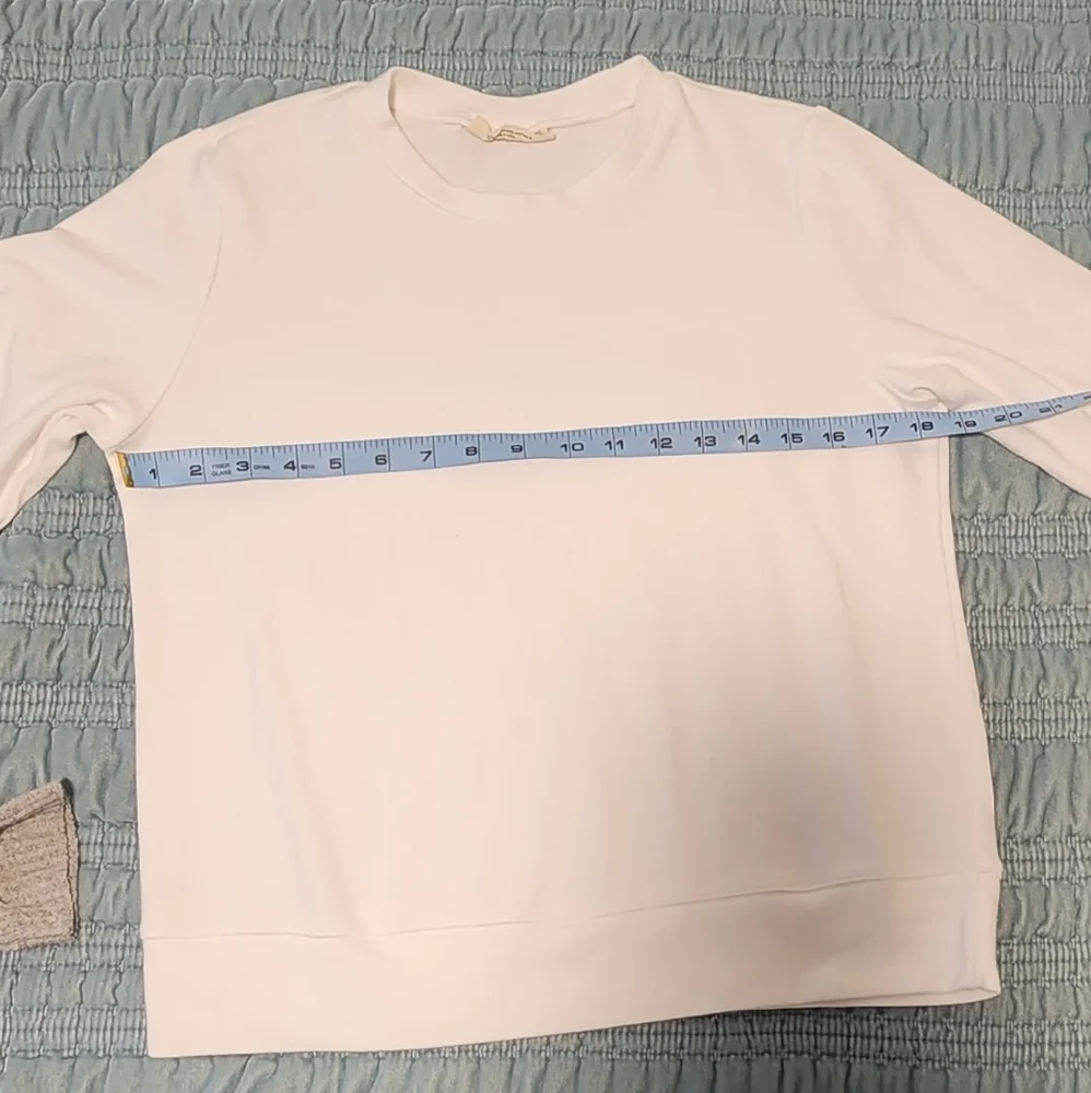 78 & Sunny White Crew Neck Sweatshirt Size Medium - Picture 4 of 7